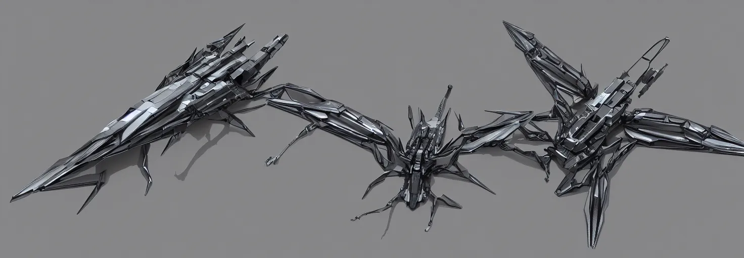 Image similar to symmetry!! a mechanized moth with it's wings spread, gunmetal grey, top down view!! mecha, jet fighter, space shuttle, robotic, highly detailed, artstation, super realistic, unreal engine