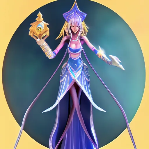 Image similar to beautiful dark magician girl, full body, mystical, ultra detailed, 4 k