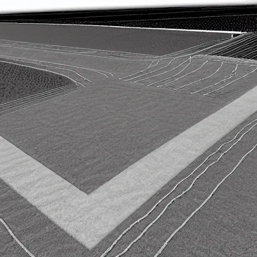 Image similar to dirt bike track, heightmap, black and white