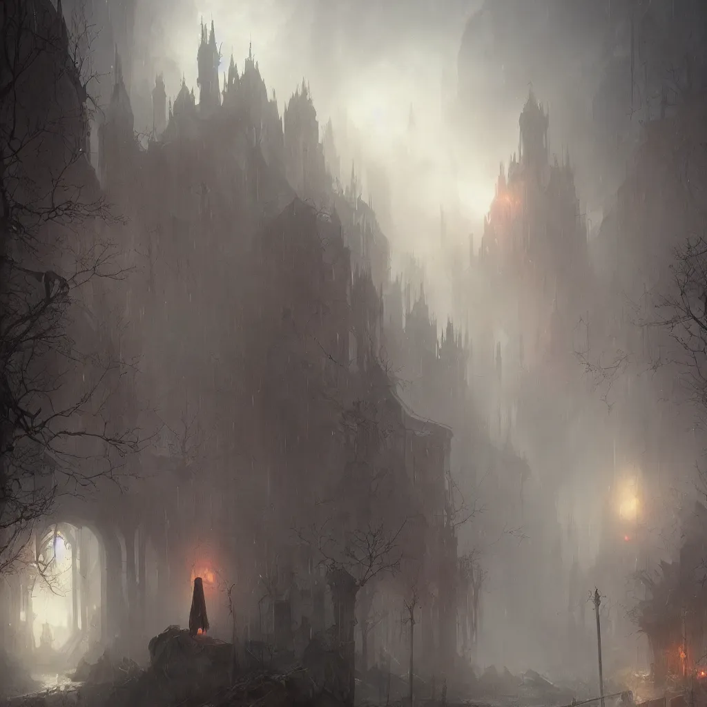 Prompt: anti christ, magical area, foggy area, by greg rutkowski, sharp focus