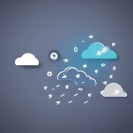 Prompt: icon for weather app, 3 d render, very detailed