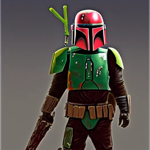 Prompt: boba fett nft, random artstyle