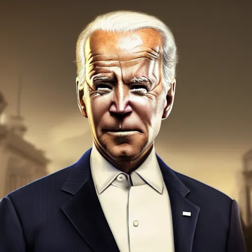 Image similar to joe biden at 150 years old, realistic artstyle, wide shot, dramatic lighting, octane render, hyperrealistic, high quality, highly detailed, HD, beautiful, cinematic, 8k, unreal engine, facial accuracy, anatomical accuracy, symmetrical