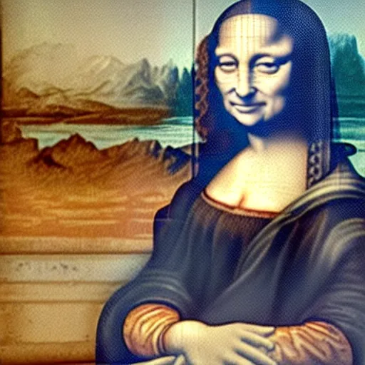 Prompt: Monna Lisa working in McDonald with Donald Trump, ultra detailed, 4k