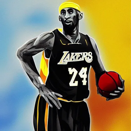 Prompt: Kobe Bryant as Che Guevara guerilla heroico digital art trending on artstation