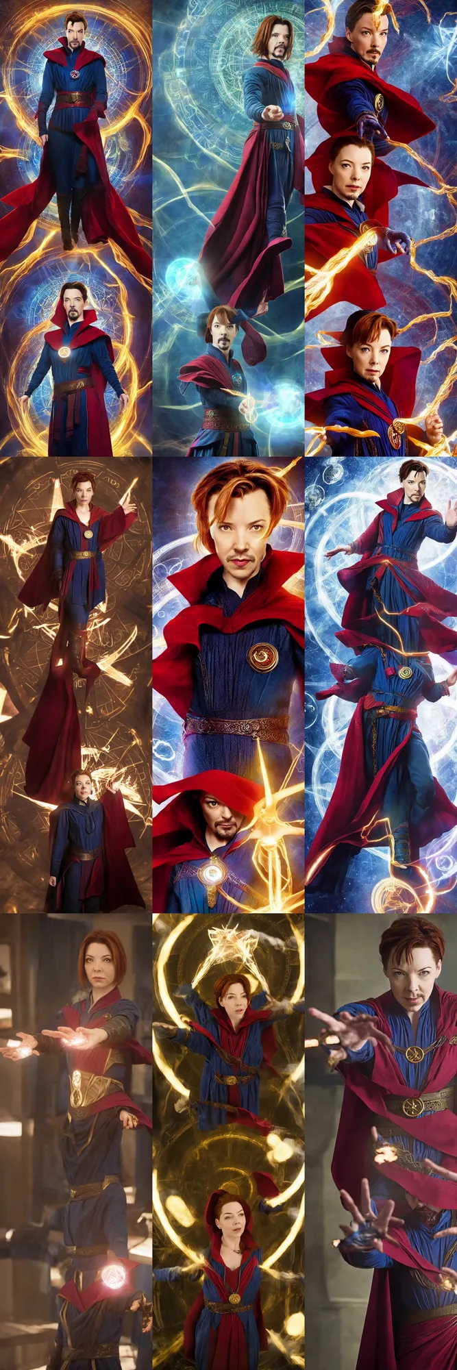 Prompt: Willow Rosenberg as Doctor Strange, film still from the movie Doctor Strange