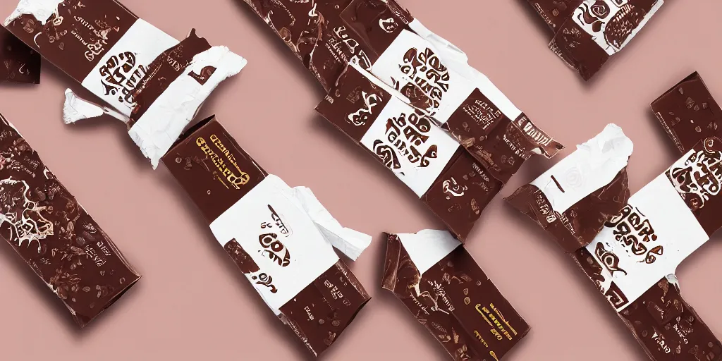 Prompt: a packaging design for a chocolate bar