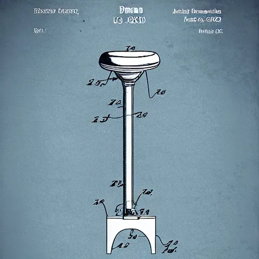 Prompt: US patent of a toilet plunger