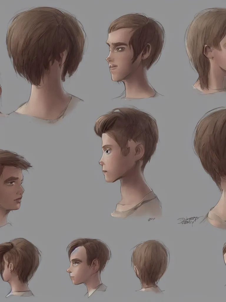 Image similar to haircut by disney concept artists, blunt borders, rule of thirds