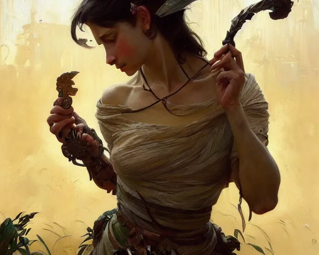 Image similar to photography of denis sarazhin, deep focus, d & d, fantasy, intricate, elegant, highly detailed, digital painting, artstation, concept art, matte, sharp focus, illustration, hearthstone, art by artgerm and greg rutkowski and alphonse mucha