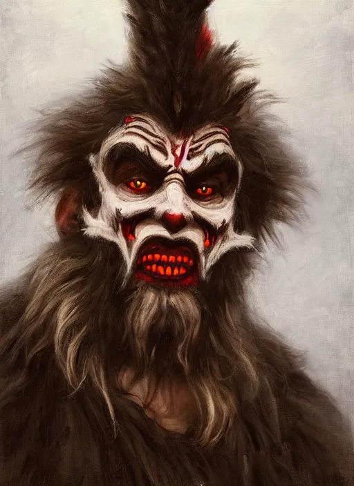 Image similar to krampus portrait by jeremy lipkin