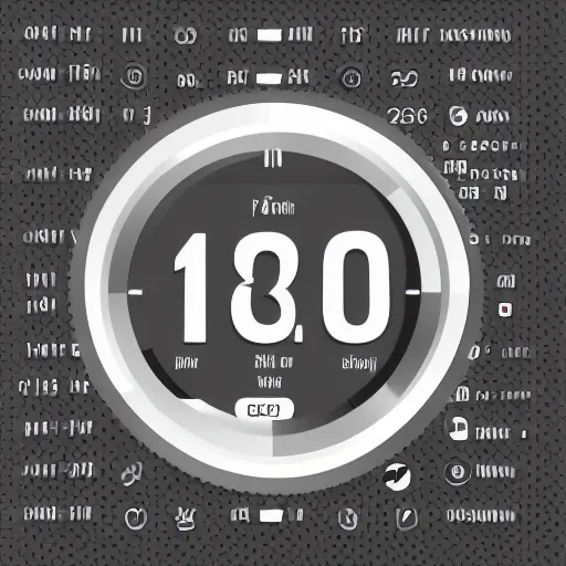 Image similar to a smart watch face modern design with big numbers