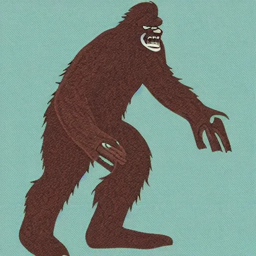 Image similar to Bigfoot, Hiroaki Tsutsumi style