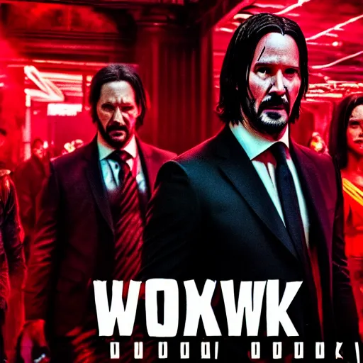 john wick 5 movie poster, Stable Diffusion