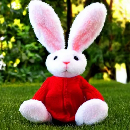 Prompt: extremely cute red bunny