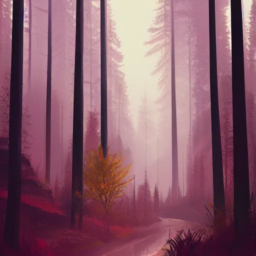 Image similar to forest in the morning light, hyper detailed digiital illustration by Alena Aenami, trending on artstation