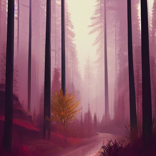 Prompt: forest in the morning light, hyper detailed digiital illustration by Alena Aenami, trending on artstation