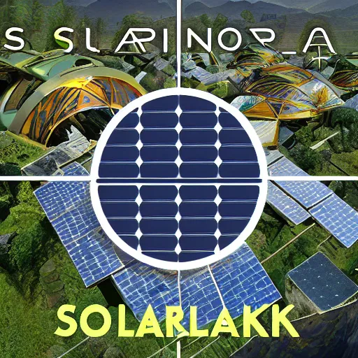 Image similar to solarpunk