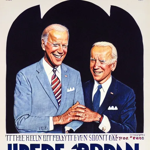 Image similar to joe biden by norman rockwell