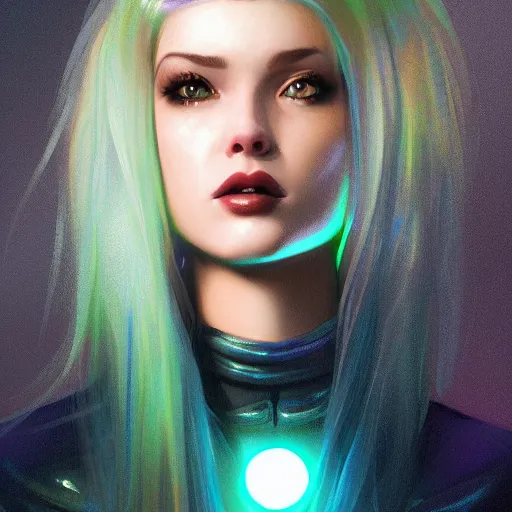 Image similar to electric woman, cute - fine - face, pretty face, oil slick hair, realistic shaded perfect face, extremely fine details, realistic shaded lighting, dynamic background, artgerm, 8 k ultra realistic, highly detailed, octane render, ivan aivazovsky