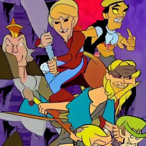 Image similar to The further adventures of Dirk the Daring, of Dragon's Lair, from Don Bluth studios