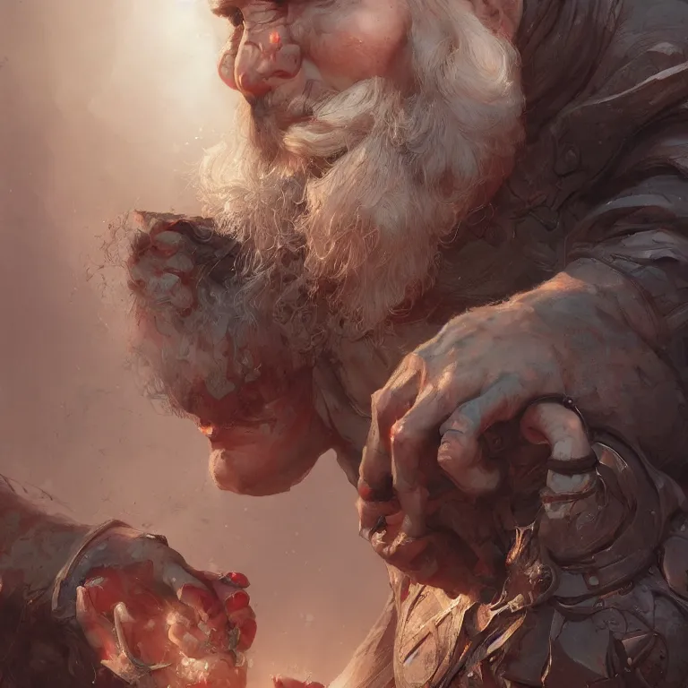 Prompt: Portrait of a gnome Supermodel, marvel comics, dark, intricate, highly detailed, smooth, artstation, digital illustration by Ruan Jia and Mandy Jurgens and Artgerm and Wayne Barlowe and Greg Rutkowski and Zdislav Beksinski