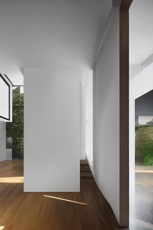 Image similar to minimalist rgb lights house interior, 8 k, hdr, great light, by greg rutkowski and annie leibowitz