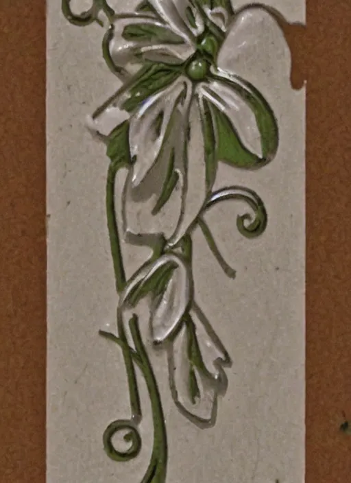 Image similar to art nouveau ornament symbolique pimpernel