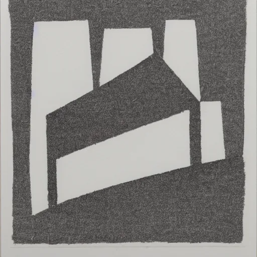 Prompt: architectural line etching by Ben Nicholson