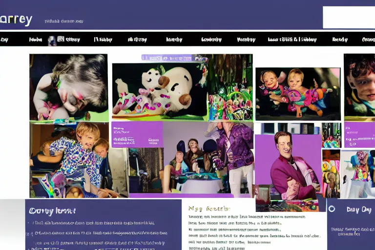 Image similar to website of barney