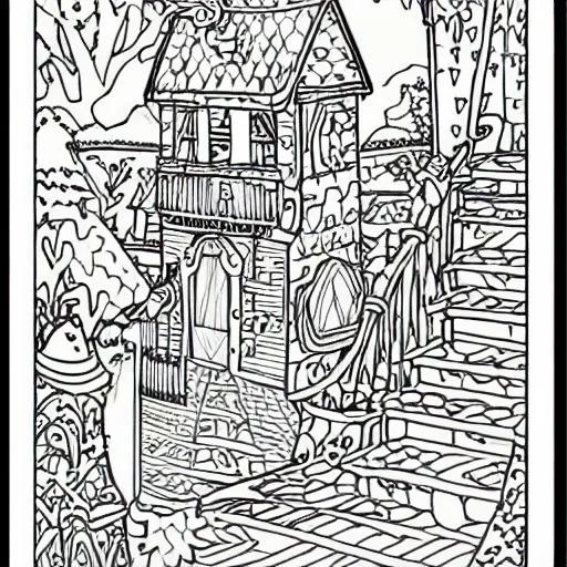 Image similar to Matlock coloring book page, black and white