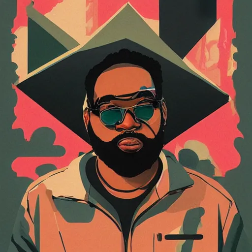 Prompt: Rick Ross Wingstop ad by Sachin Teng, asymmetrical, Matte Painting ,paint pour smoke, geometric shapes, marijuana, hard edges, energetic, graffiti, street art:2 Masterpiece, high detail, by Sachin Teng:4