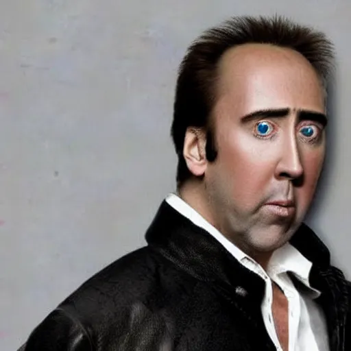 Image similar to the most horrifying picture of nic cage