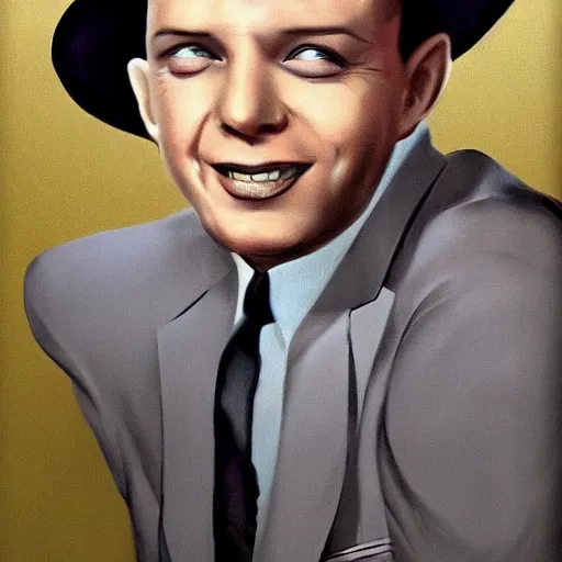 Prompt: perfect composition, subdued color palette, award-winning concept art, detailed digital painting, airbrushed, low contrast: costume design for young Frank Sinatra as a poor 1950s bartender. Volumetric cinematic lighting, great attention to perfect anatomy, special attention to posing, great attention to realistic facial expression, faithful cinematic color scheme, perfectly coherent. In the style of: Greg Rutkowski, Francis Bacon, Syd Mead, Norman Rockwell, Beksinski, Edward Hopper, James Gilleard, Ilya Kuyshinov, WLOP, Stanley Artgerm, Takato Yamamoto, and James Jean.