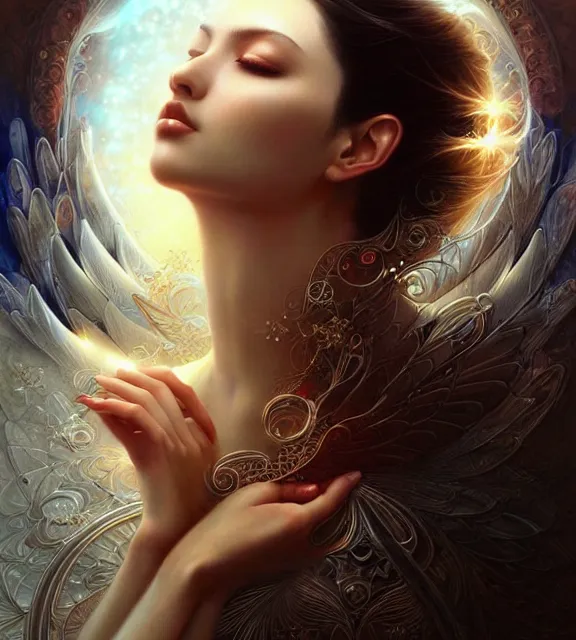 Image similar to serenity, intricate, digital art by artgerm and karol bak, sakimi chan and casey baugh