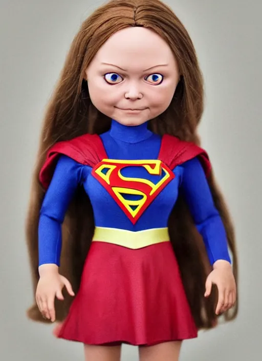 Prompt: greta thunberg as a supergirl nicoletta ceccoli doll, detailed digital art, trending on Artstation