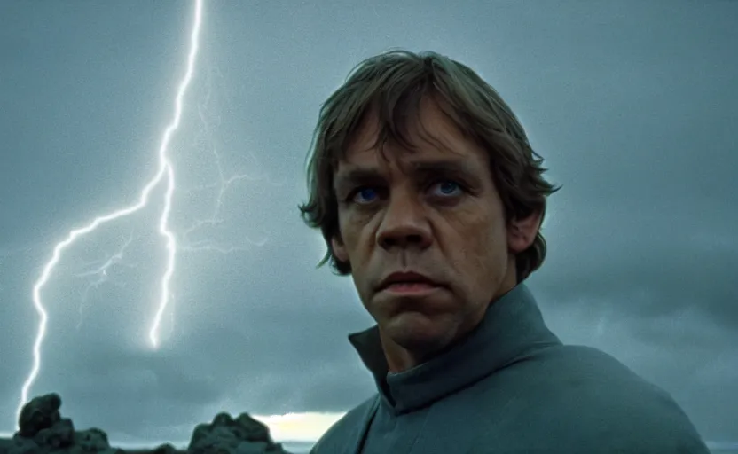 young mark hamill as luke skywalker, cinematic, 8k, Stable Diffusion