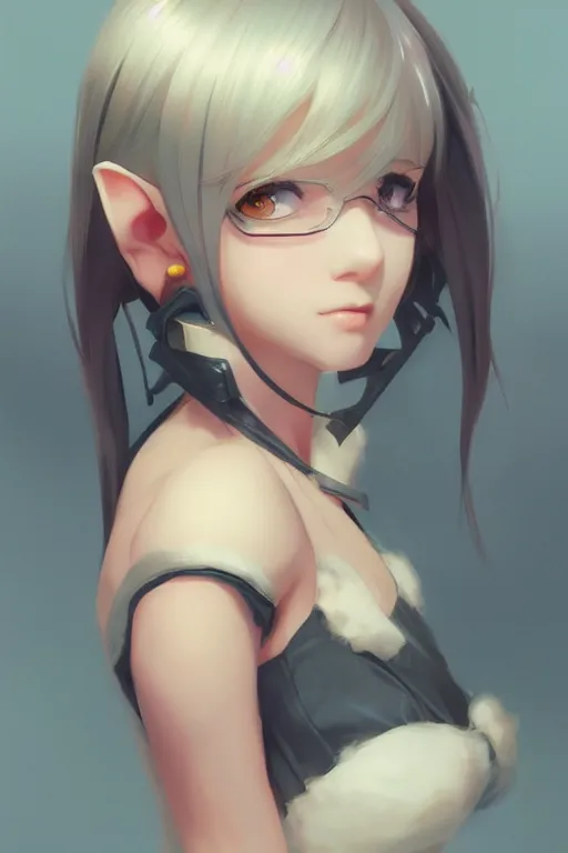 Image similar to cute elf girl by ilya kuvshinov, krenz cushart, artgerm