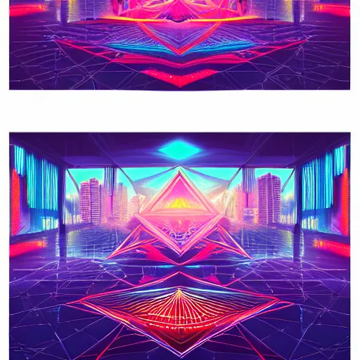 Image similar to matte painting of the sacred geometry of cyberpunk, brilliant colors, extremely detailed, very very detailed, in the style of alena aenami by Alex grey, HD, 4k, 8k