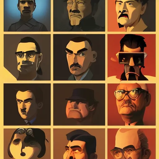 Image similar to face icon of mike patton mixed with hitler, stylized minimalist george lucas, loftis, cory behance hd by jesper ejsing, by rhads, makoto shinkai and lois van baarle, ilya kuvshinov, rossdraws global illumination