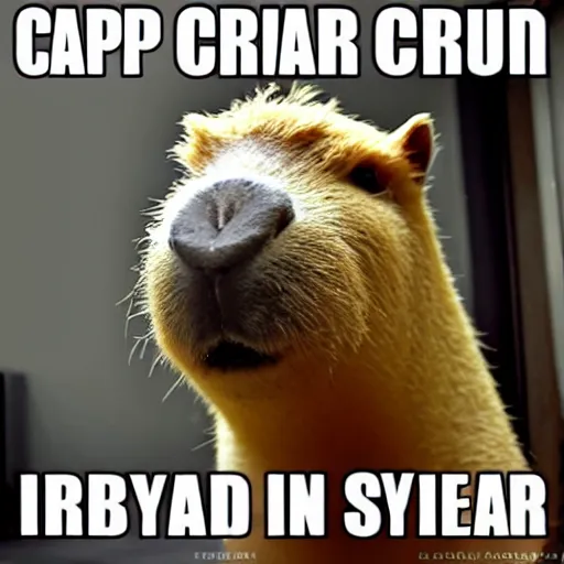 Image similar to capybara mad scientist in a lab