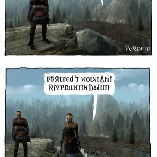 Prompt: Putin in Skyrim