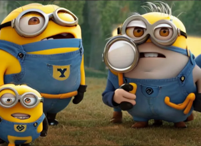 Image similar to film still of Danny Devito as a Minion in Dispicable Me 2010