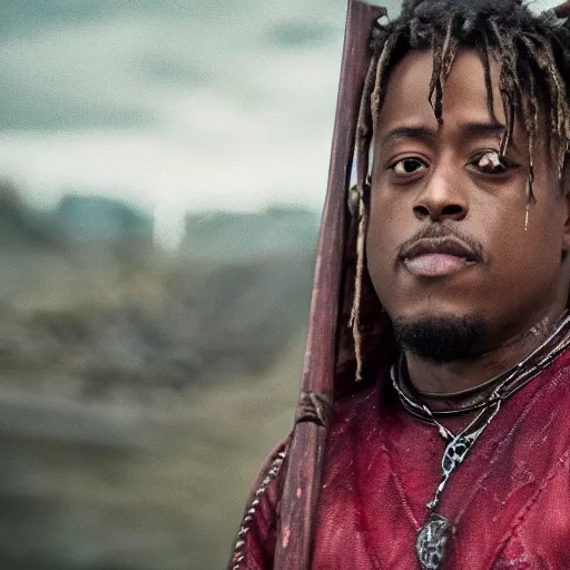 Prompt: juice wrld in Vikings 4k quality super realistic