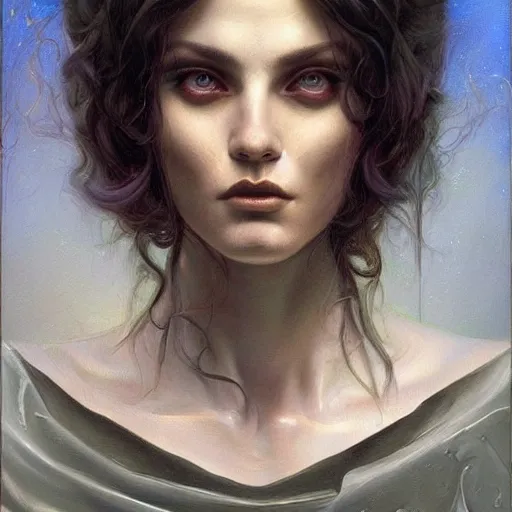 Image similar to a painting in the style of tom bagshaw, and in the style of donato giancola, and in the style of stephen bauman. smooth, sharp focus, semi - realism.