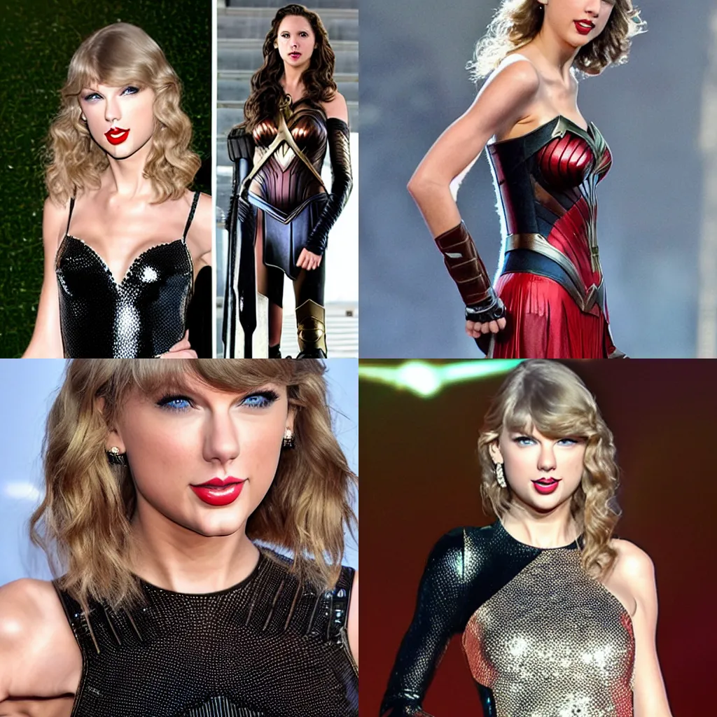 Prompt: Taylor Swift as Gal Gadot