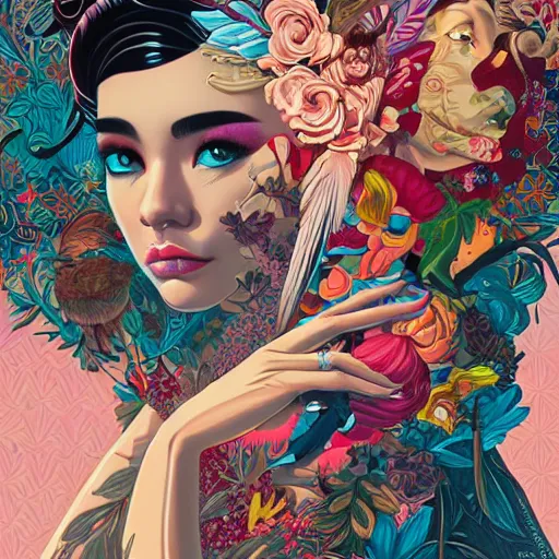 Image similar to Tristan Eaton, victo ngai, artgerm, Perfect princess