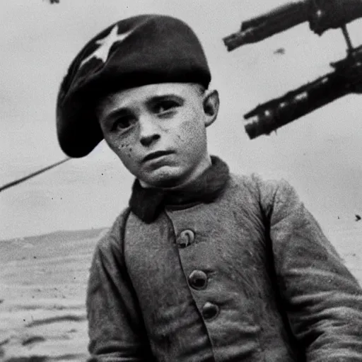 Prompt: Wee Man as an American soldier on D Day, epic, WWII, 1940s photo, cinematic, highly detailed, gritty, combat, sharp focus, closeup