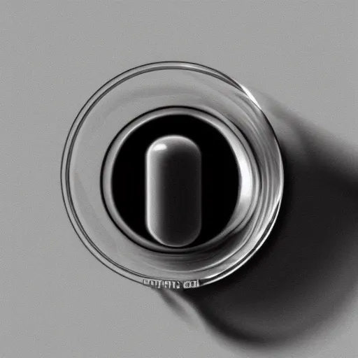 Prompt: concept art of a dietary supplement in a transparent round bottle filled with milk, black top, by aenaluck, artgerm, greg rutkowski, white tones, white background, digital painting, artstation, concept art, smooth, sharp foccus ilustration hq