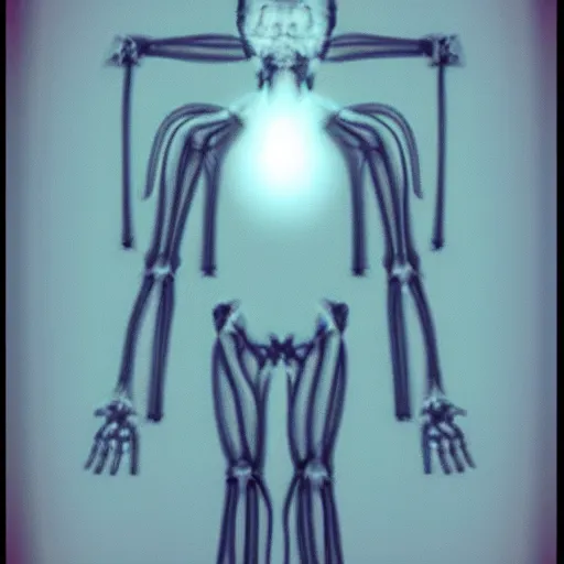 Image similar to xray of man with too many arms